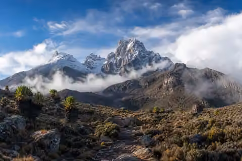 Mount Kenya landscape near Nanyuki