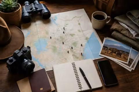 Kenya travel expert planning an itinerary