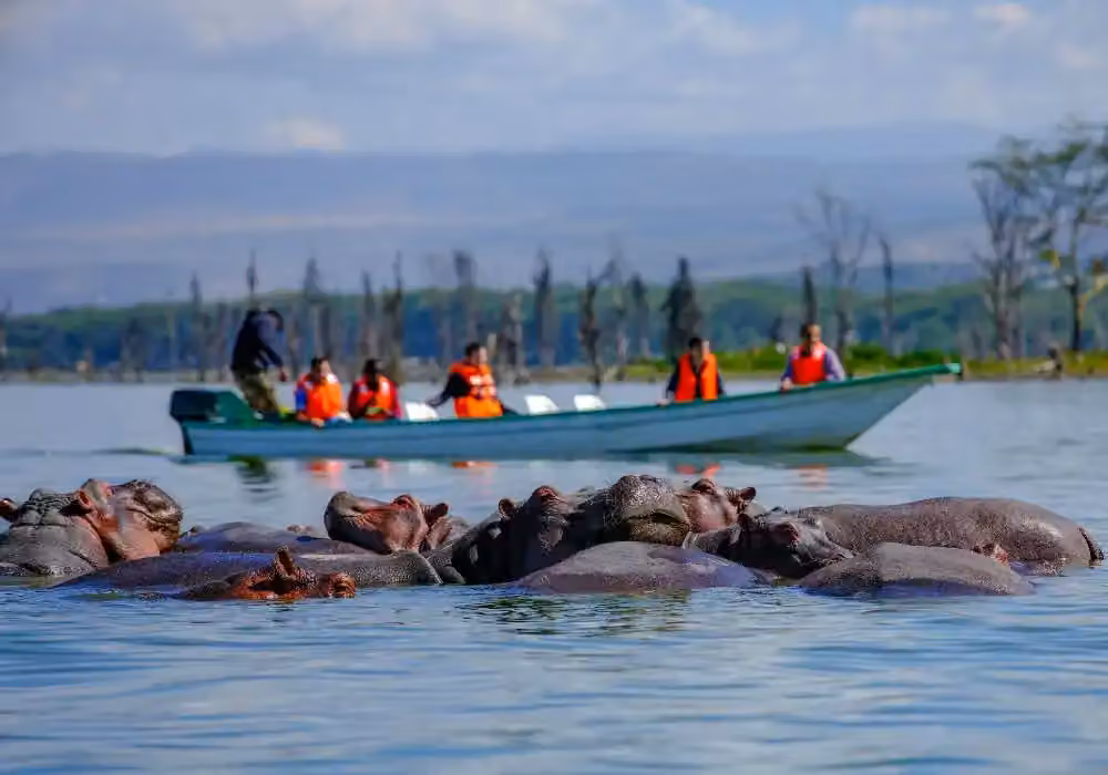Lake Naivasha waterside stay and sunset atmosphere